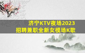 济宁KTV夜场2023招聘兼职全新女模场K歌